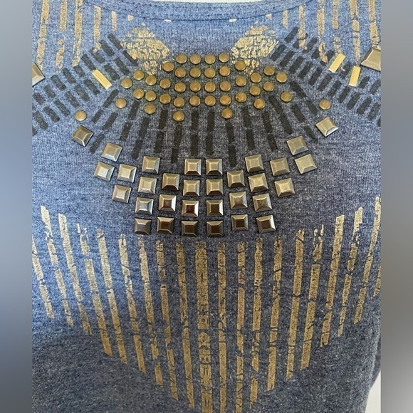 I JEANS BY BUFFALO GREY EMBELISHED GREY SHORT SLEEVE HIGH LOW HEM
TSHIRT SIZE M - Picture 2 of 8